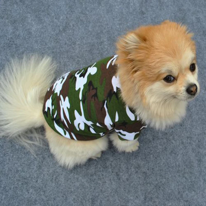 Dog clothes for small and medium dogs pet chothes cute spring summer printed Camouflage Dog Vest
Dog clothes for small and medium dogs pet chothes cute spring summer printed Camouflage Dog Vest