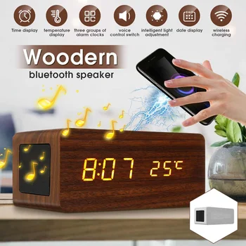 INSMA Bluetooth Speaker Wireless Stereo Music Subwoofer with LED Bluetooth white words Time Display Clock Alarm Wireless speaker
INSMA Bluetooth Speaker Wireless Stereo Music Subwoofer with LED Bluetooth white words Time Display Clock Alarm Wireless speaker