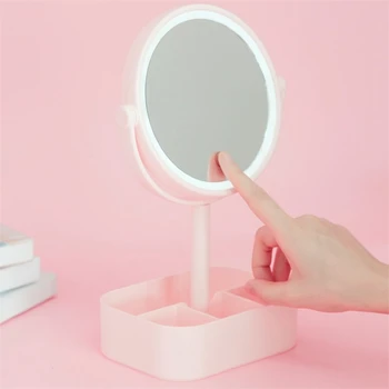 Light Makeup Mirror Rechargeable Vanity Mirror PressScreen Dimmable Desktop Mirror with Storage Base Detachable Night Light Make 
Light Makeup Mirror Rechargeable Vanity Mirror PressScreen Dimmable Desktop Mirror with Storage Base Detachable Night Light Make
