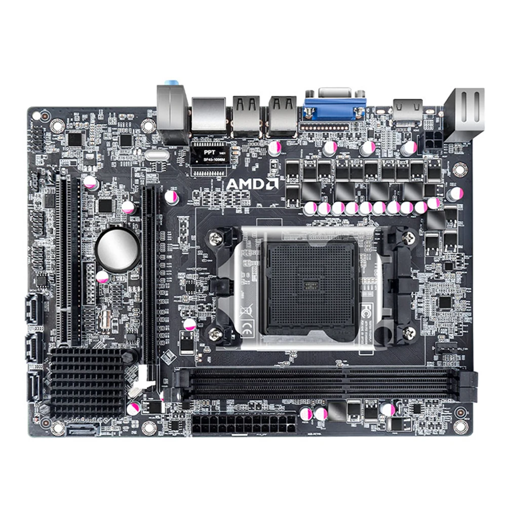 Материнская плата для OBEYA A68 AMD Socket FM2 + CPU DDR3 ПАМЯТЬ SATA настольных ПК Компьютерные