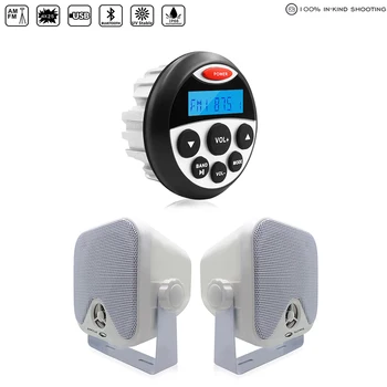 Marine Bluetooth Stereo Audio Boat Radio FM AM Receiver MP3 Player 4 Inch 2 Way Marine Waterproof Speaker For UTV ATV Motorcycle
Marine Bluetooth Stereo Audio Boat Radio FM AM Receiver MP3 Player 4 Inch 2 Way Marine Waterproof Speaker For UTV ATV Motorcycle