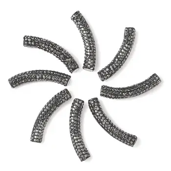 10pcs Brass Middle East Rhinestone Beads Tube Spacer Charms Beads for DIY Jewelry Making Necklaces Bracelets 45-46.5x9mm
10pcs Brass Middle East Rhinestone Beads Tube Spacer Charms Beads for DIY Jewelry Making Necklaces Bracelets 45-46.5x9mm