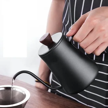 400ml Coffee Tea Pot Teflon Non-Stick Food Grade Stainless Steel Gooseneck Drip Kettle Swan Neck Thin Mouth
400ml Coffee Tea Pot Teflon Non-Stick Food Grade Stainless Steel Gooseneck Drip Kettle Swan Neck Thin Mouth