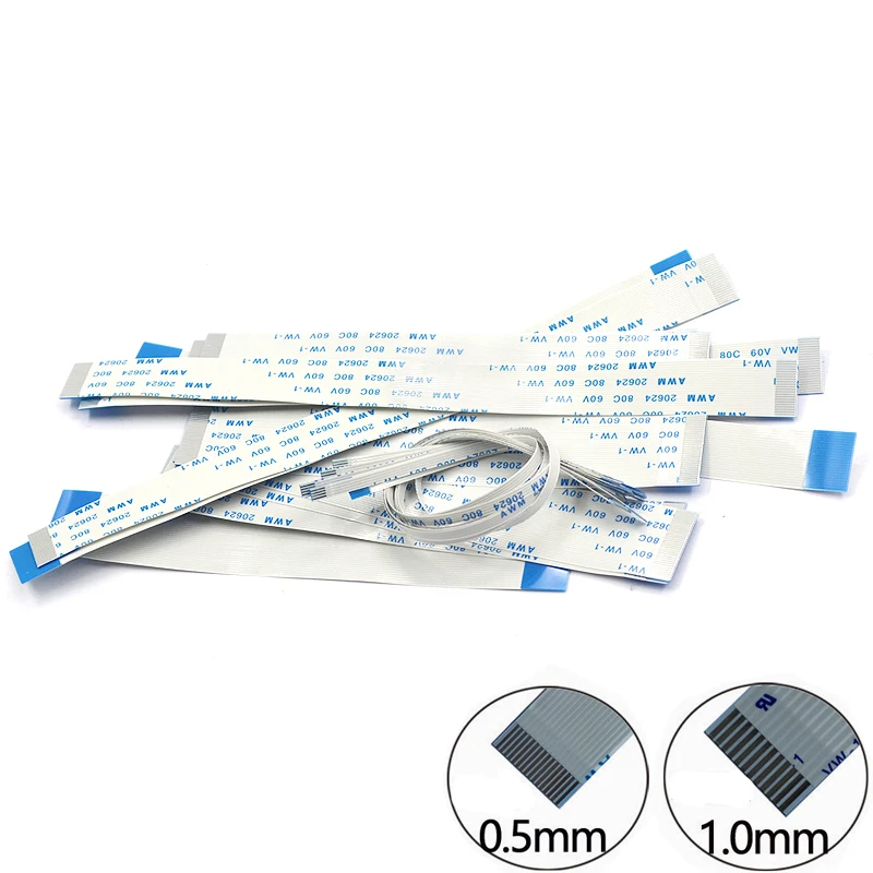 Flat Flexible Cable FFC FPC LCD AWM 20624 80C 60V VW-1 FFC-1.0MM 6CM 10CM 15CM 20CM 25CM 30CM 40CM 4P 6P 8P 10P 12P 14P | Обустройство