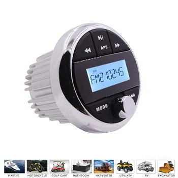 Waterproof Marine Radio Stereo Bluetooth Audio MP3 Player Auto Media FM AM Receiver For UTV ATV Motorcycle Yacht Boat Golf Cart
Waterproof Marine Radio Stereo Bluetooth Audio MP3 Player Auto Media FM AM Receiver For UTV ATV Motorcycle Yacht Boat Golf Cart