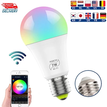 Dimmable Party WiFi Smart Light Bulb LED Lamp App Operate Assistant Control Wake Up Smart Lamp Night Light Household Accessories
Dimmable Party WiFi Smart Light Bulb LED Lamp App Operate Assistant Control Wake Up Smart Lamp Night Light Household Accessories