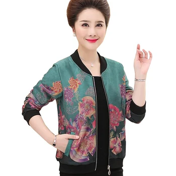Spring Autumn Women Basic Jacket 2019 Middle-aged Plus size Print Female Short Coat zipper Loose Thin Outwear Casual Clothes
Spring Autumn Women Basic Jacket 2019 Middle-aged Plus size Print Female Short Coat zipper Loose Thin Outwear Casual Clothes