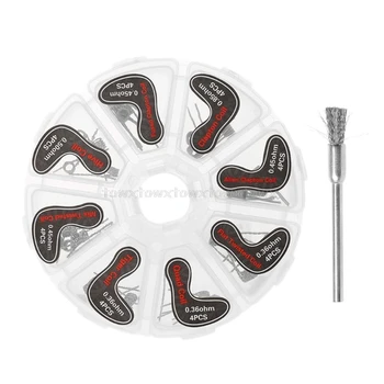 32Pcs 8 in 1 Prebuilt Coil Clapton Wire Premade Coils Tiger Alien Fused Twisted Coil Fit DIY RDA Atomizer O18 19 Dropship
32Pcs 8 in 1 Prebuilt Coil Clapton Wire Premade Coils Tiger Alien Fused Twisted Coil Fit DIY RDA Atomizer O18 19 Dropship