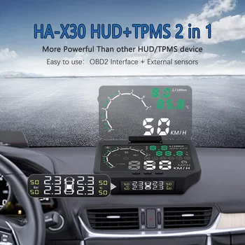 2 in 1 Car Hud Head Up Display + TPMS OBD2 EUOBD Overspeed Warning Projector Auto Universal Alarm System Safe Driving Screen
2 in 1 Car Hud Head Up Display + TPMS OBD2 EUOBD Overspeed Warning Projector Auto Universal Alarm System Safe Driving Screen