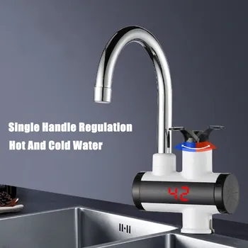 220V 3000W Instant Electric Faucet Tap Hot Water Heater LED Display Bathroom Kitchen Under Inflow/Lateral Inflow IPX4
220V 3000W Instant Electric Faucet Tap Hot Water Heater LED Display Bathroom Kitchen Under Inflow/Lateral Inflow IPX4