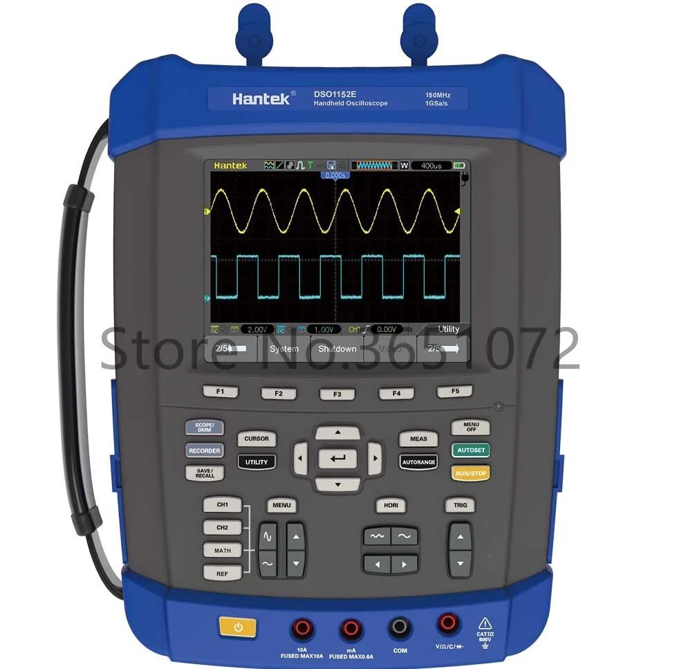 Hantek DSO1152E Handheld Oscilloscope 2CH 150MHz 1GSa/s DSO1152S 2M Memory Fast Ship
Hantek DSO1152E Handheld Oscilloscope 2CH 150MHz 1GSa/s DSO1152S 2M Memory Fast Ship