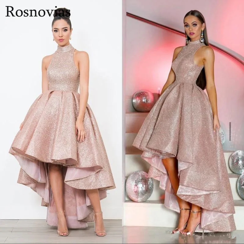 Shiny Hi-Lo Prom Dresses High Neck Backless High Low Ruffles A Line Formal Evening Party Gowns Vestido De Fiesta 2020 Custom
Shiny Hi-Lo Prom Dresses High Neck Backless High Low Ruffles A Line Formal Evening Party Gowns Vestido De Fiesta 2020 Custom
