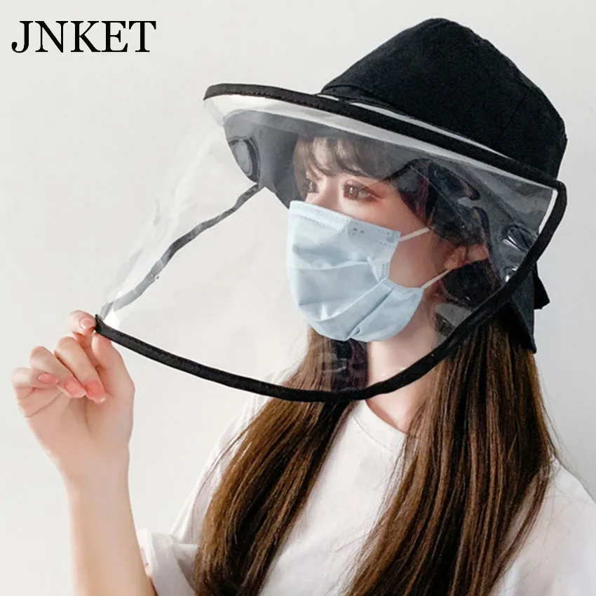 JNKET Women Bucket Hat Detachable Face Mask Cap Protective Hat Anti-saliva Anti-dust Full Face Protective Fisherman Cap
JNKET Women Bucket Hat Detachable Face Mask Cap Protective Hat Anti-saliva Anti-dust Full Face Protective Fisherman Cap