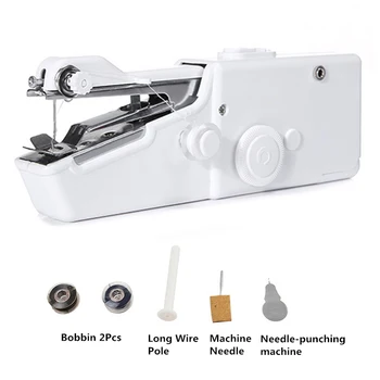 Portable Household Mini Hand Sewing Machine Quick Stitch Sew Needlework Cordless Clothes Fabrics Electronic Sewing Machine
Portable Household Mini Hand Sewing Machine Quick Stitch Sew Needlework Cordless Clothes Fabrics Electronic Sewing Machine