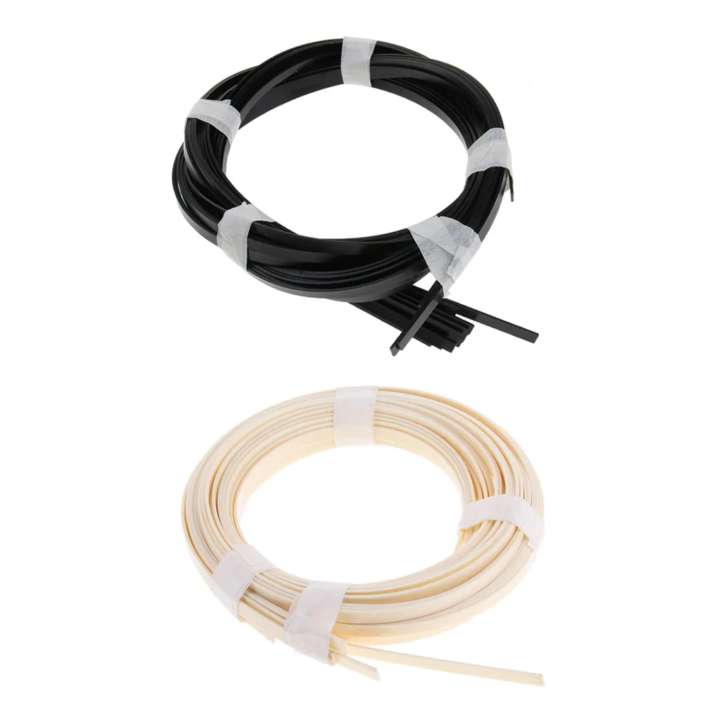 10pcs ABS Acoustic Guitar Binding Purfling Strip Body Edge Inlay Parts 10pcs ABS Acoustic Guitar Binding Purfling Strip Body Edge Inlay Parts
