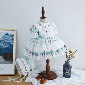 2020 Girls Summer Spanish Lace Dresses Baby Princess Lotia Dress Infant Birthday Baptism Ball Gowns Children European clothing
2020 Girls Summer Spanish Lace Dresses Baby Princess Lotia Dress Infant Birthday Baptism Ball Gowns Children European clothing