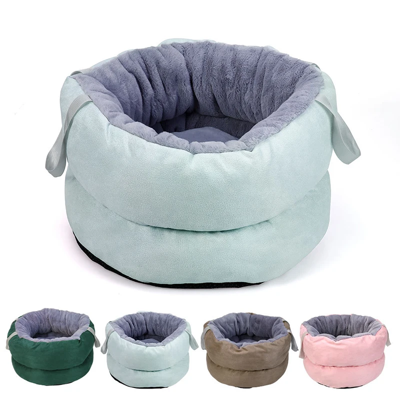 Pet Cat Basket Cat Dog Bed House Winter Warm House for Cat Puppy Soft Comfortable House Pet Cushion Cat Pet Sleep Supplies