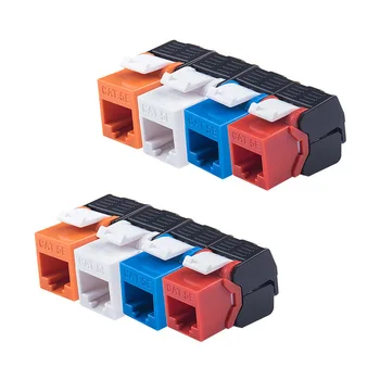 8PCS Cat5e Ethernet Connector RJ45 Toolless Type Network Modules Tool-free Connection RJ45 Female Plug 1000Mbps Ethernet Adapter
8PCS Cat5e Ethernet Connector RJ45 Toolless Type Network Modules Tool-free Connection RJ45 Female Plug 1000Mbps Ethernet Adapter