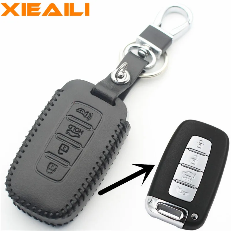 XIEAILI Genuine Leather Remote Control 4Button Smart Key Case Cover For Kia Sportage/Sorento/KX3/Forte/Sedona S34
XIEAILI Genuine Leather Remote Control 4Button Smart Key Case Cover For Kia Sportage/Sorento/KX3/Forte/Sedona S34