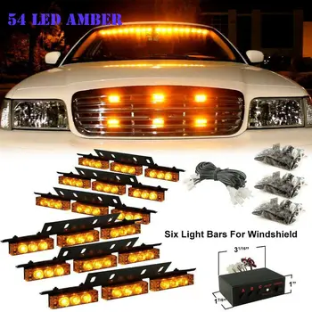 54LEDs Car Truck Flash Warning Strobe Light RV Camper Trailer Hazard Light Bar SUV Bus Front Exterior Work Lamp Car Accessories
54LEDs Car Truck Flash Warning Strobe Light RV Camper Trailer Hazard Light Bar SUV Bus Front Exterior Work Lamp Car Accessories