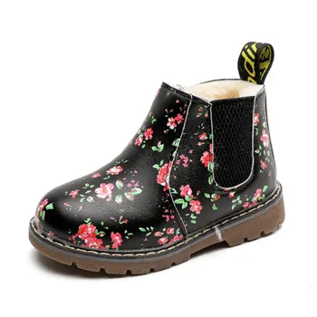 Kids Ankle Boots Girls Floral Flower Print Boots Girls Autumn Martin Boots Children Winter Warm Shoes size 21-36 
Kids Ankle Boots Girls Floral Flower Print Boots Girls Autumn Martin Boots Children Winter Warm Shoes size 21-36