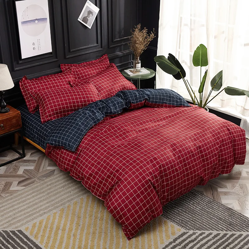 summer bedding set geometry duvet cover flat sheet modern bed linen set stripe grid bed set AB side home textile pillowcase45
summer bedding set geometry duvet cover flat sheet modern bed linen set stripe grid bed set AB side home textile pillowcase45
