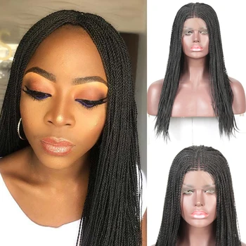 Charisma 2X Twist Braids Wig Middle Part Synthetic Lace Front Wig Micro Twist Braided Wigs for Black Women
Charisma 2X Twist Braids Wig Middle Part Synthetic Lace Front Wig Micro Twist Braided Wigs for Black Women