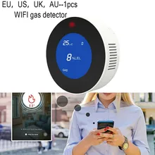 1PC DC5V WiFi Combustible Gas Detector Smoke And Fire Alarm With LCD Display For Liquefied Petroleum Gas Natural Gas CH4 Gas
1PC DC5V WiFi Combustible Gas Detector Smoke And Fire Alarm With LCD Display For Liquefied Petroleum Gas Natural Gas CH4 Gas