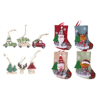 1Set Christmas Socks Set Santa Claus Elk Candy Gift Bag Christmas Tree Hanging Decoration Pendant Jewelry & 12Pcs Wood Slices DI
1Set Christmas Socks Set Santa Claus Elk Candy Gift Bag Christmas Tree Hanging Decoration Pendant Jewelry & 12Pcs Wood Slices DI