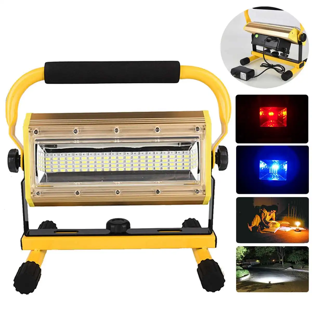 100W Waterproof Flood Light 60 LED Portable Rechargeable Reflector LED External Projector Light Spot Flashlight Camping Outdoor
100W Waterproof Flood Light 60 LED Portable Rechargeable Reflector LED External Projector Light Spot Flashlight Camping Outdoor