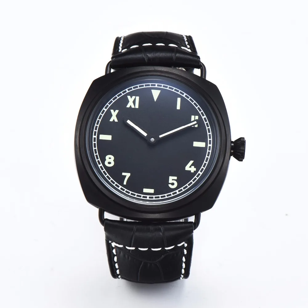 watch men mechanical watch Manual winding 316L Solid stainless steel pvd Leather 47MM MS11
watch men mechanical watch Manual winding 316L Solid stainless steel pvd Leather 47MM MS11