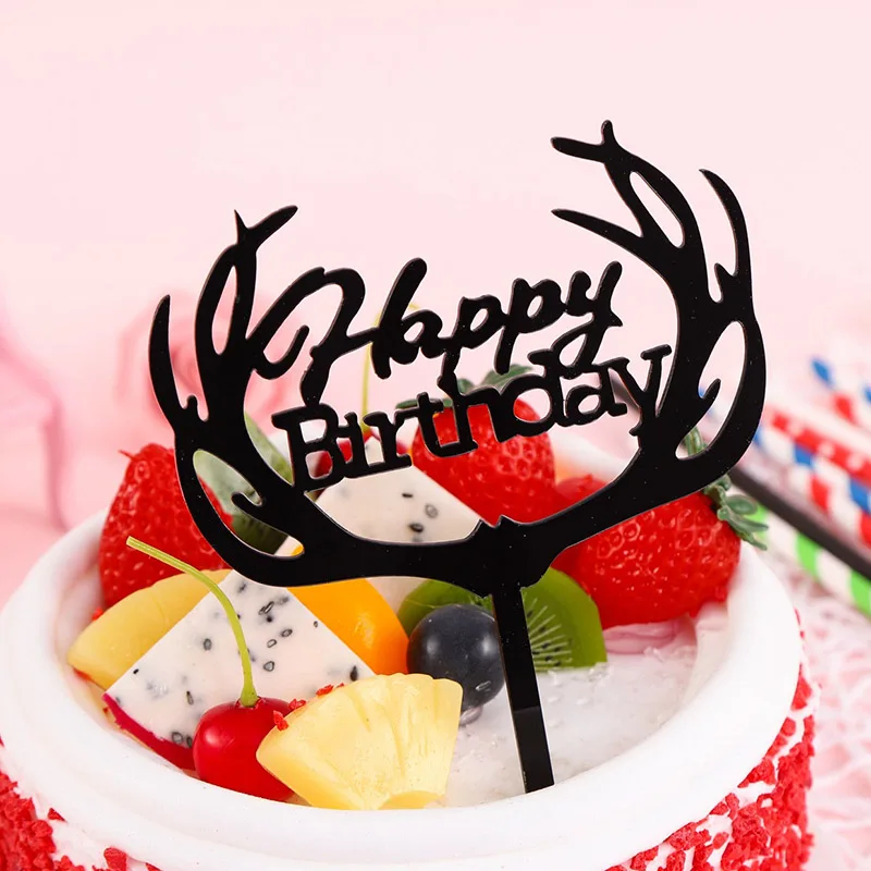 acrylic happy birthday cake topper birthday party