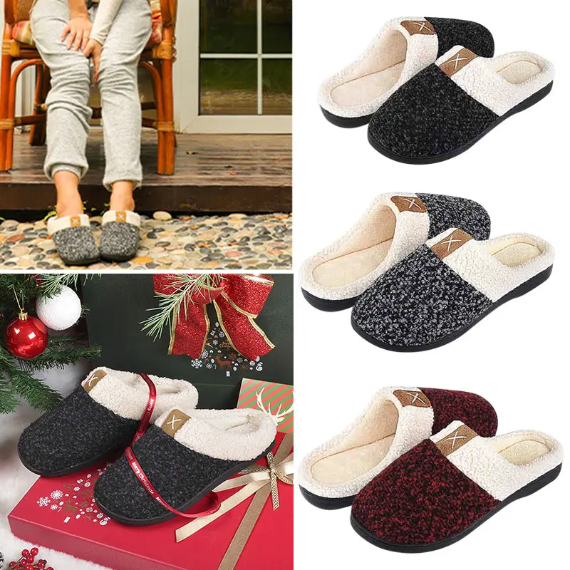 New Arrival Women Men Memory Foam Slippers Plush Lined Anti-Skid Rubber Sole House Shoes
New Arrival Women Men Memory Foam Slippers Plush Lined Anti-Skid Rubber Sole House Shoes