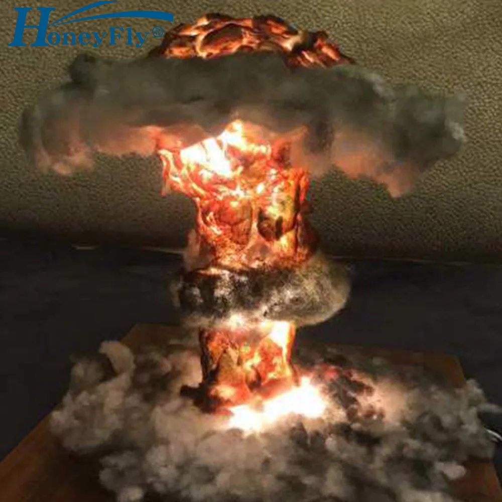 HoneyFly LED Mushroom Cloud Lamp 5W PVC Volcano Eruption Table Decoration Light Nuclear Explosion Night Light AC 100-265V
HoneyFly LED Mushroom Cloud Lamp 5W PVC Volcano Eruption Table Decoration Light Nuclear Explosion Night Light AC 100-265V