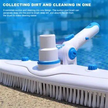 Swimming Pool Suction Vacuum Head Brush Cleaner Pool Supply Flexible Cleaner Pool Vacuum Head Clip Handle Cleaning Brush
Swimming Pool Suction Vacuum Head Brush Cleaner Pool Supply Flexible Cleaner Pool Vacuum Head Clip Handle Cleaning Brush