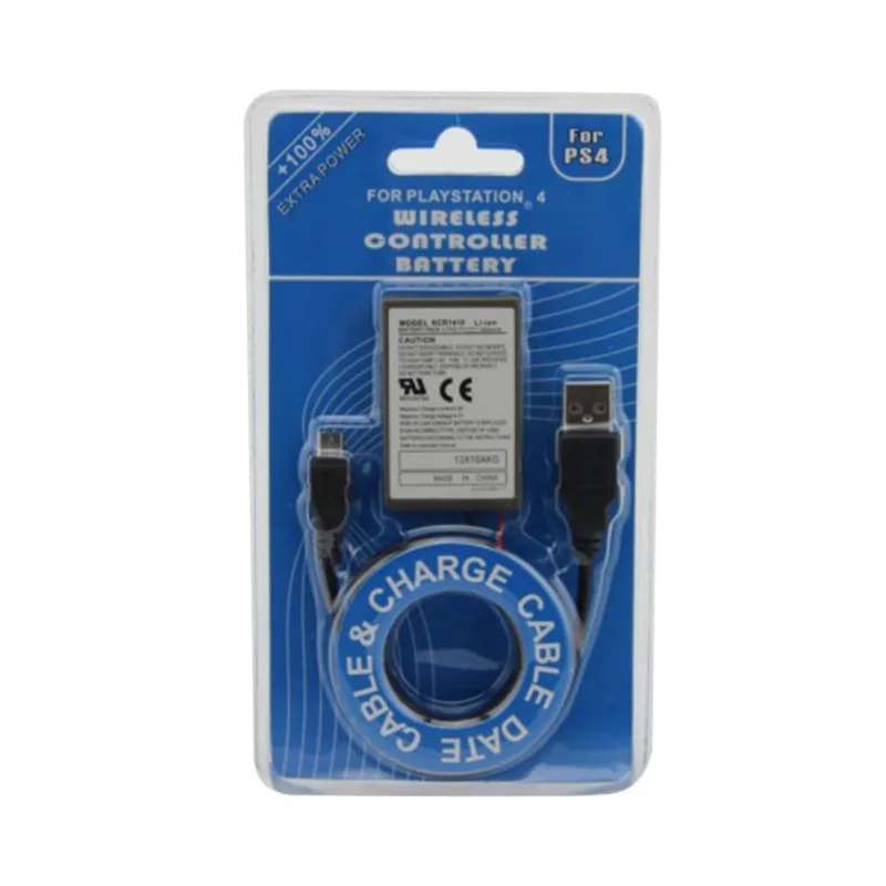 Pack + USB Charger Cable For Sony PS4 Dualshock4 Gamepad Battery Wireless Handle Controller 2000mAh Rechargeable Battery 
Pack + USB Charger Cable For Sony PS4 Dualshock4 Gamepad Battery Wireless Handle Controller 2000mAh Rechargeable Battery