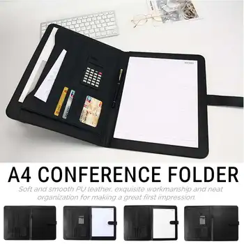 A4 Conference Folder Portfolio Organiser Calculator PU Leather Business Case Document File Holder Office School Supplies 4 Types
A4 Conference Folder Portfolio Organiser Calculator PU Leather Business Case Document File Holder Office School Supplies 4 Types