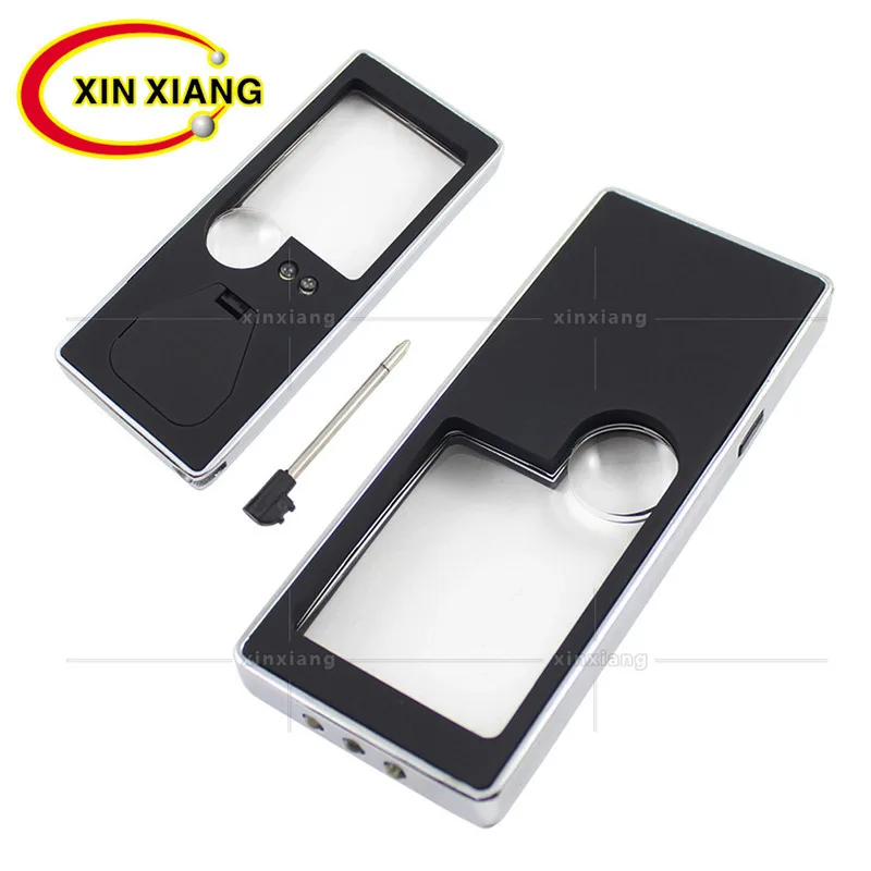 Handheld Illuminated Magnifier 10X 3X Portable 4 LED Magnifier Lamp Black Magnifying Glass With LED Light Jewelry Loupe Reading
Handheld Illuminated Magnifier 10X 3X Portable 4 LED Magnifier Lamp Black Magnifying Glass With LED Light Jewelry Loupe Reading