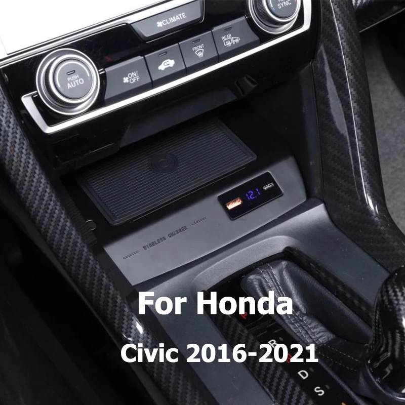 Зарядное устройство для телефона 15 Вт для Honda Civic 2016, 2017, 2018, 2019, 2020, 2021, автомобильные аксессуары, беспроводное зарядное устройство для автомобиля 
Зарядное устройство для телефона 15 Вт для Honda Civic 2016, 2017, 2018, 2019, 2020, 2021, автомобильные аксессуары, беспроводное зарядное устройство для автомобиля