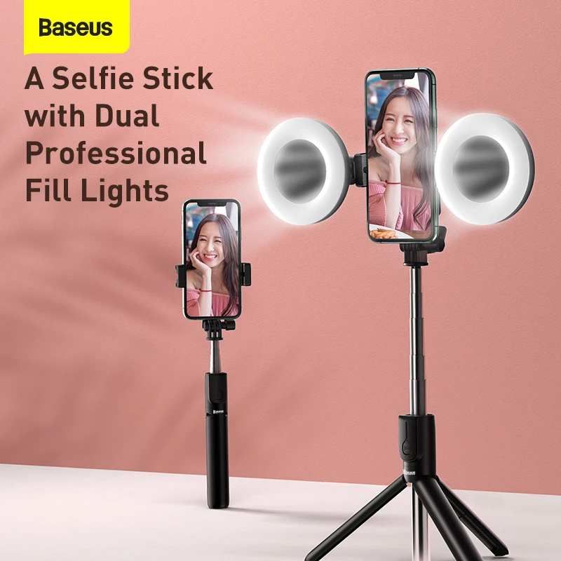 Baseus Bluetooth Bracket Selfie Stick Fill Light Wireless Remote Control Selfie Stick with Tripod for Live Streaming for Phone
Baseus Bluetooth Bracket Selfie Stick Fill Light Wireless Remote Control Selfie Stick with Tripod for Live Streaming for Phone
