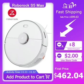 Roborock S5 Max Automatic Robot Wet and Dry Vacuum Cleaner Laser Navigation WIFI APP Smart Planned Washing Mop
Roborock S5 Max Automatic Robot Wet and Dry Vacuum Cleaner Laser Navigation WIFI APP Smart Planned Washing Mop
