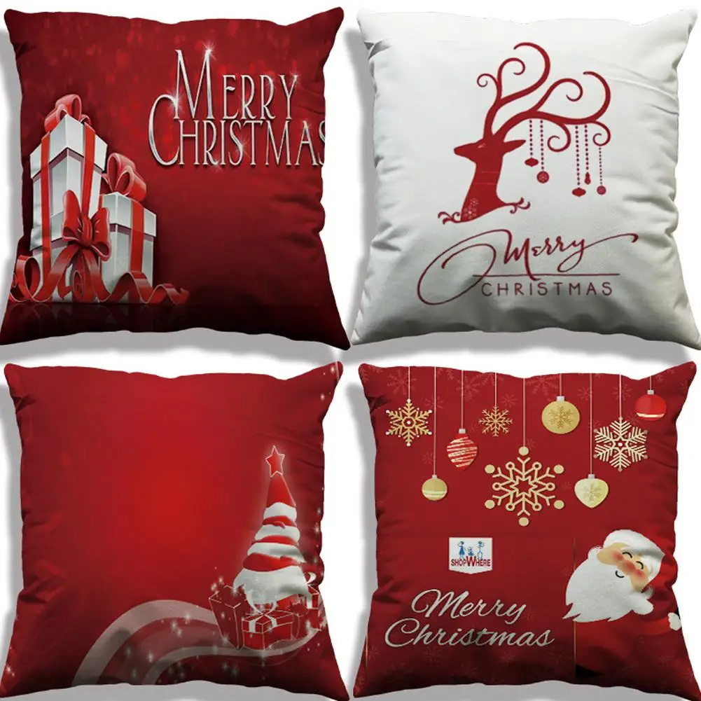 DishyKooker 4Pcs/Pack (One for Each Style) Christmas Pillow Case Cushion Cover(Excluding Pillow Insert)
DishyKooker 4Pcs/Pack (One for Each Style) Christmas Pillow Case Cushion Cover(Excluding Pillow Insert)