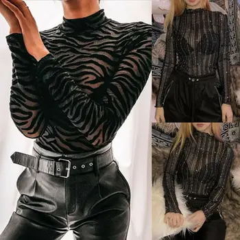 Sexy Women See-through Jumpsuit Bodycon Long Sleeve Zebra Stripe Leotard Tops Body suit
Sexy Women See-through Jumpsuit Bodycon Long Sleeve Zebra Stripe Leotard Tops Body suit