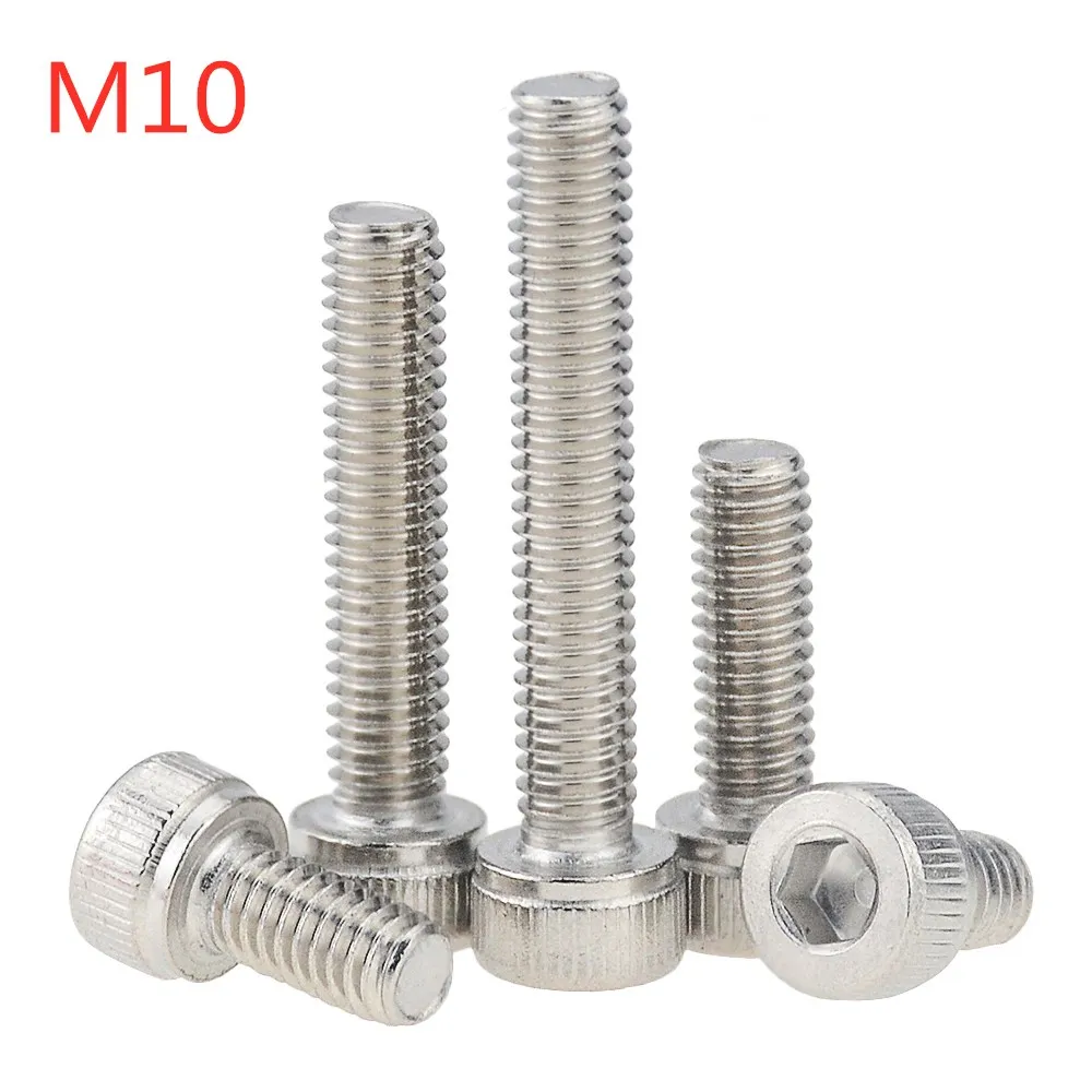1PCS M10x20-100 25 30 35 40 50 60 70 80 90 Hexagon Hex Socket Cap Head Screw Stainless Steel Allen Bolt DIN912 Hex Screw M10*20
1PCS M10x20-100 25 30 35 40 50 60 70 80 90 Hexagon Hex Socket Cap Head Screw Stainless Steel Allen Bolt DIN912 Hex Screw M10*20