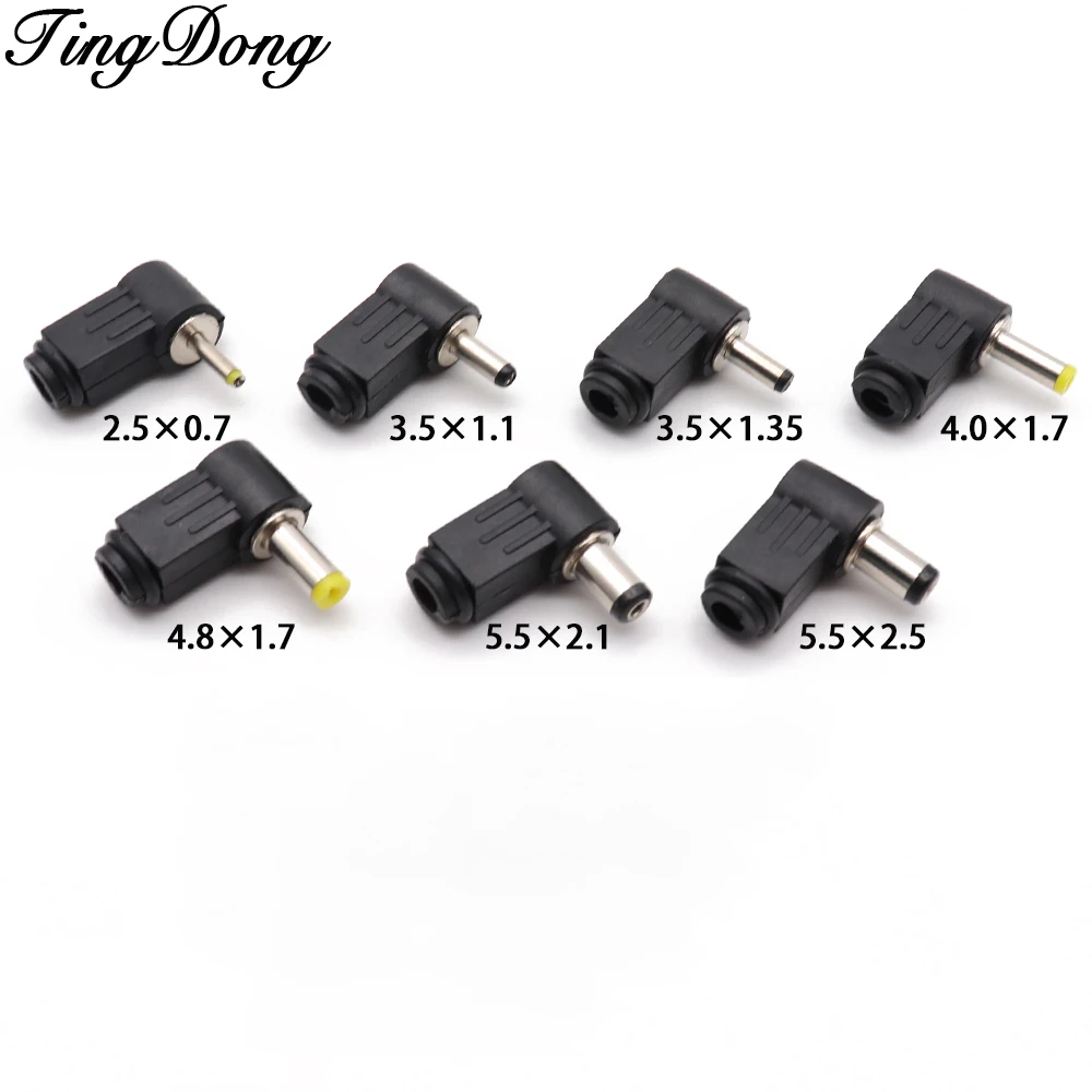 3pcs DC Power Male Plug Jack Adapter 90 Degree Male 5.5x2.1mm 5.5x2.5mm 4.8x1.7mm 4.0x1.7mm 3.5x1.35mm 2.5x0.7mm 2.0x0.6mm
3pcs DC Power Male Plug Jack Adapter 90 Degree Male 5.5x2.1mm 5.5x2.5mm 4.8x1.7mm 4.0x1.7mm 3.5x1.35mm 2.5x0.7mm 2.0x0.6mm