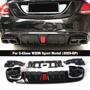 B Style PP material Bumper Bright black Rear Diffuser Exhaust pipe For BENZ C Class W205 C180 C260 C300
B Style PP material Bumper Bright black Rear Diffuser Exhaust pipe For BENZ C Class W205 C180 C260 C300