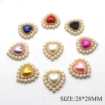Fashion 5pcs/set peach heart metal pearl fittings snaps, used for wedding Diy handmade jewelry accessories craft sewing Make
Fashion 5pcs/set peach heart metal pearl fittings snaps, used for wedding Diy handmade jewelry accessories craft sewing Make