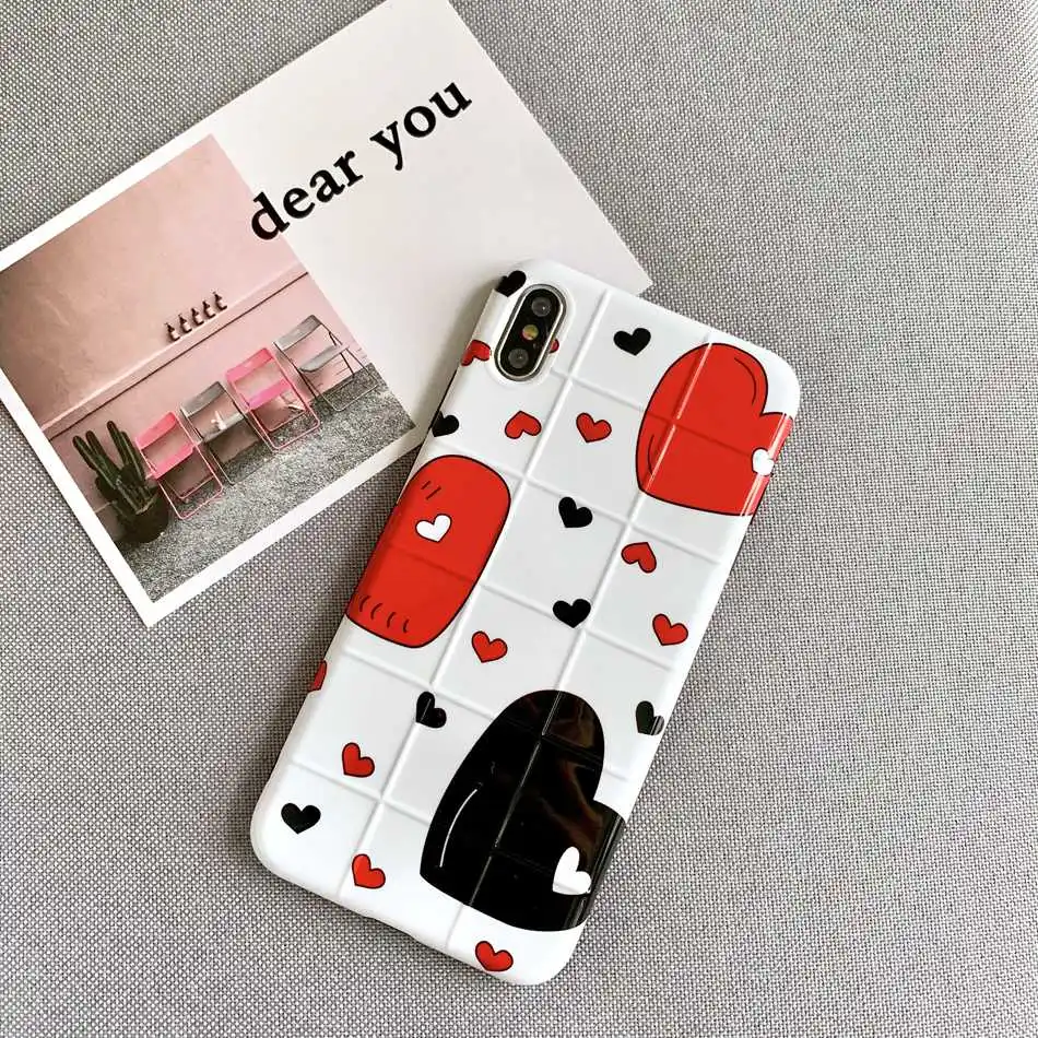 For iPhone 7 Plus XR X XS Max Case Personality Girl Plaid Color Love Phone Case For iPhone 8 Plus 6 6s Soft Silicone TPU Cover
For iPhone 7 Plus XR X XS Max Case Personality Girl Plaid Color Love Phone Case For iPhone 8 Plus 6 6s Soft Silicone TPU Cover