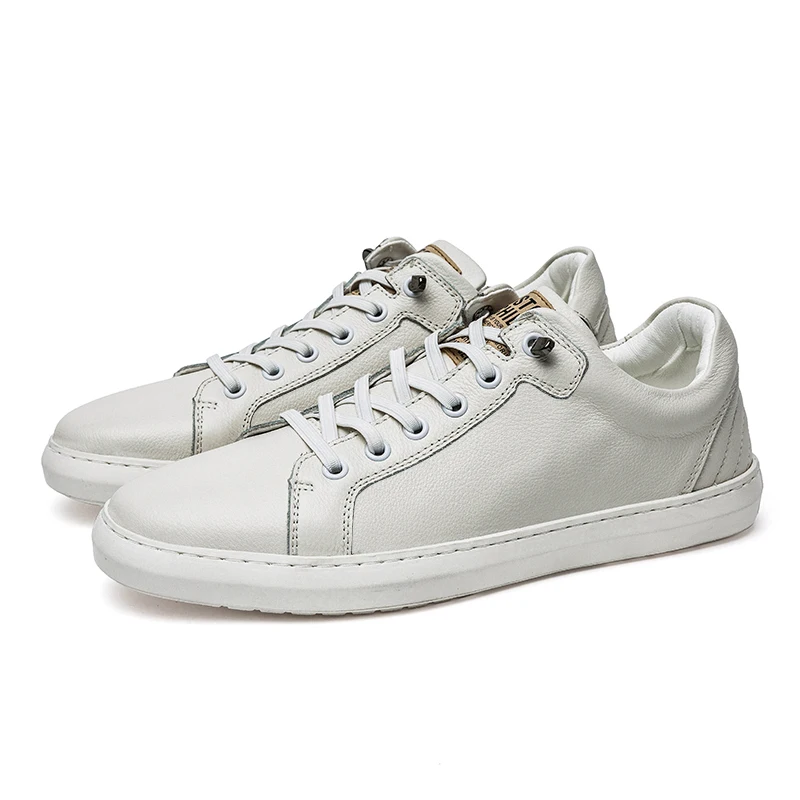 2021 New Arrival Men White Flat Shoes Lace-up Comfortable Sneaker Top Quality Men Genuine Casual Leather Sneakers Student Shoes
2021 New Arrival Men White Flat Shoes Lace-up Comfortable Sneaker Top Quality Men Genuine Casual Leather Sneakers Student Shoes