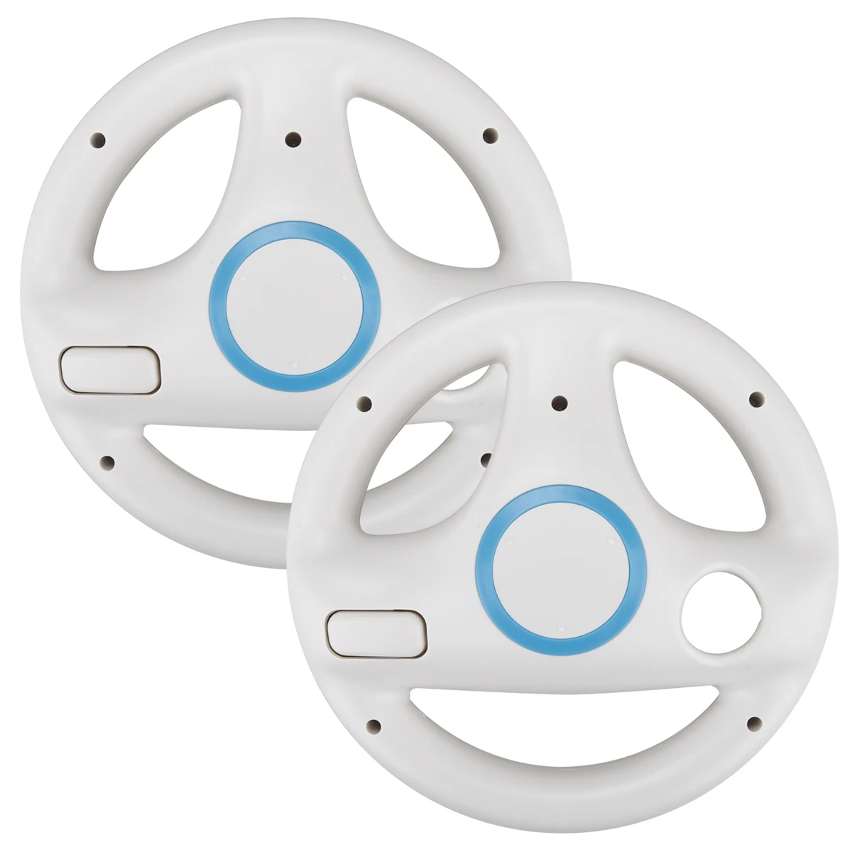 

2Pcs Kart Racing Steering Wheel For Nintendo Wii Kart Games Remote Controller Console For Mario Game Accessories